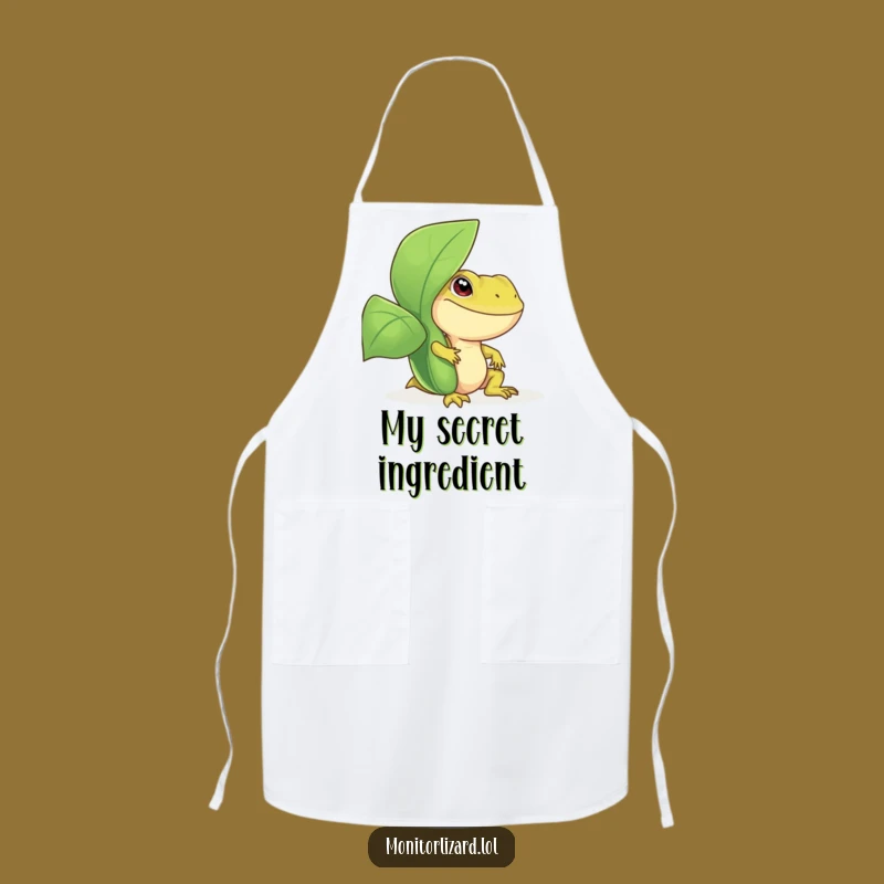 Funny Monitor Lizard Apron - Kitchen Reptile Chef Wear, Perfect Funny Gift