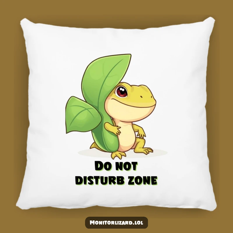 Funny Monitor Lizard Pillow - Cozy Reptile Accent Cushion, Adorable Funny Gift