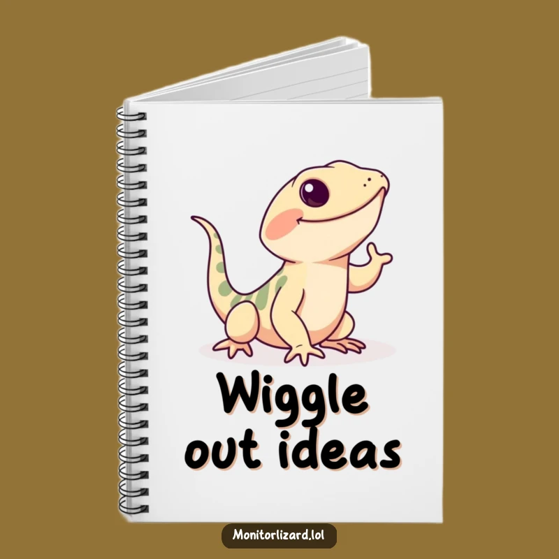 Funny Monitor Lizard Notebook: Happy Wiggle Journal Pages