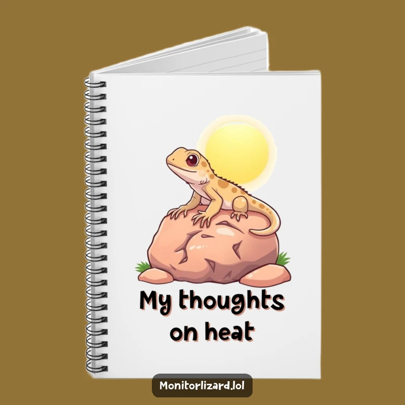 Funny Content Monitor Lizard Notebook: Journal Your Thoughts with Humor