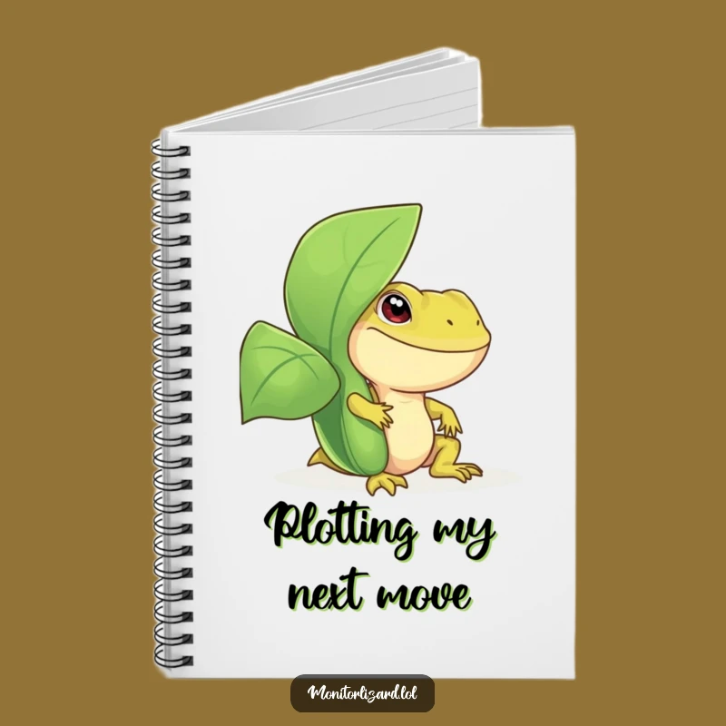 Funny Monitor Lizard Notebook - Reptile Journal for Ideas, Perfect Funny Gift